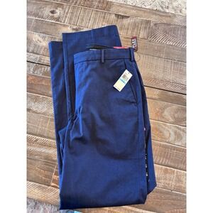 Van Heusen Flex Chino Big & Tall Pants‎ Mens 31x36 Blue Indigo Stretch NEW